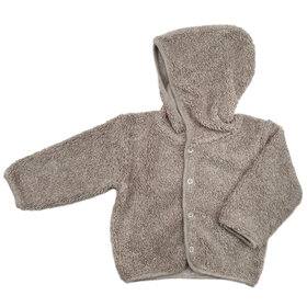 Pequeño Tocón Teddy Hooded Cardigan