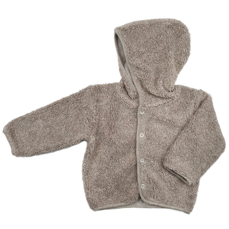 Pequeño Tocón Teddy Hooded Cardigan