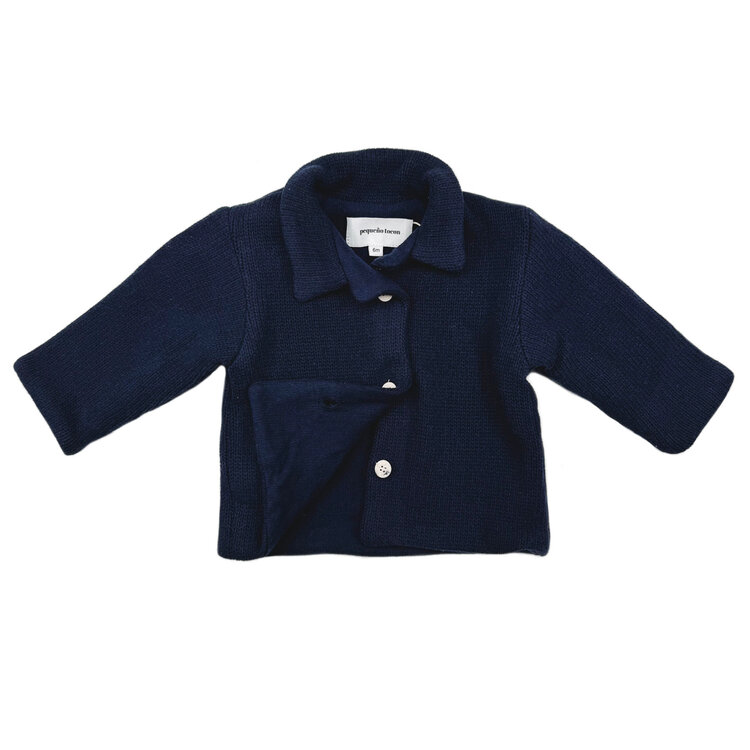 Pequeño Tocón Tender Cardigan Cotton Blend Navy