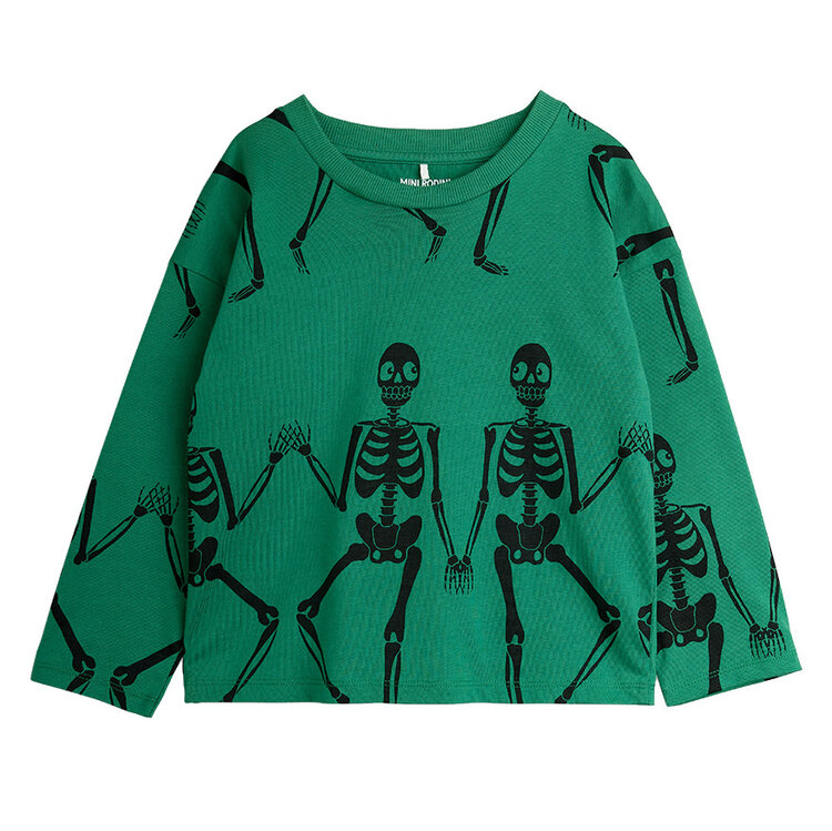 Mini Rodini Skeleton L/S Tee AOP