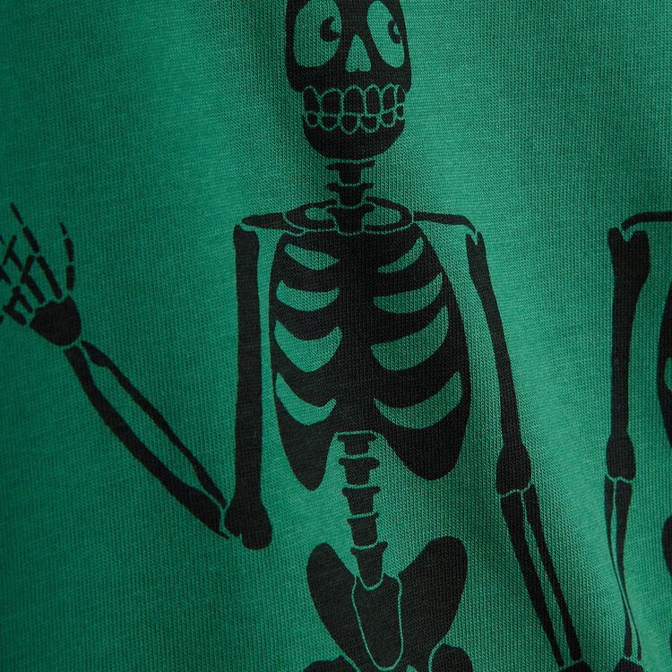 Mini Rodini Skeleton L/S Tee AOP