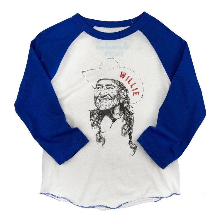 Rowdy Sprout Willie Nelson Sketch Raglan