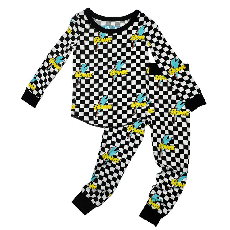 Rowdy Sprout Bowie Checker Bamboo Set