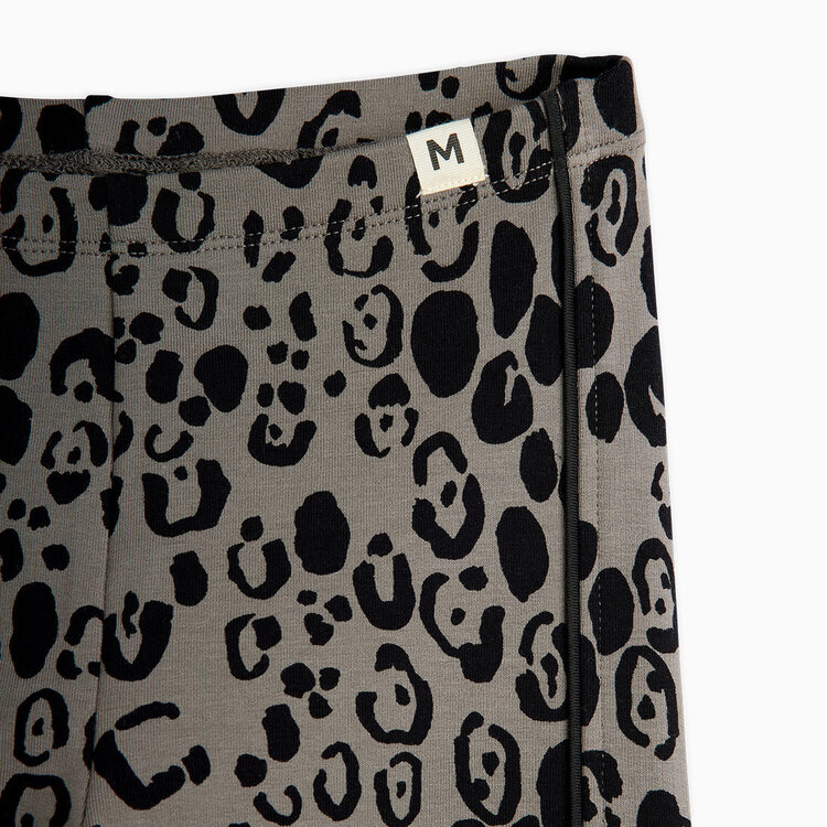 Mini Rodini Leopard Jersey Grey Leggings AOP