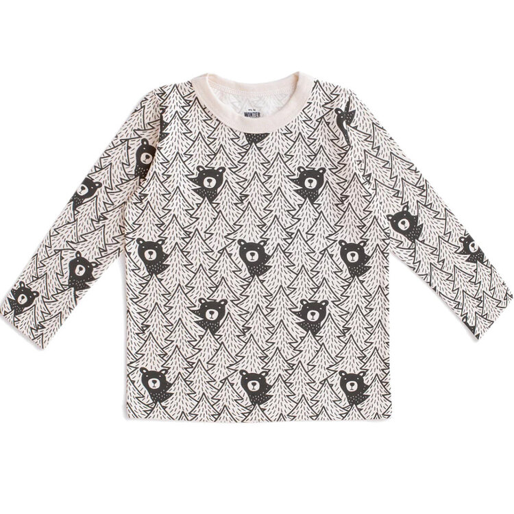 Winter Water Factory Bears Black L/S Tee