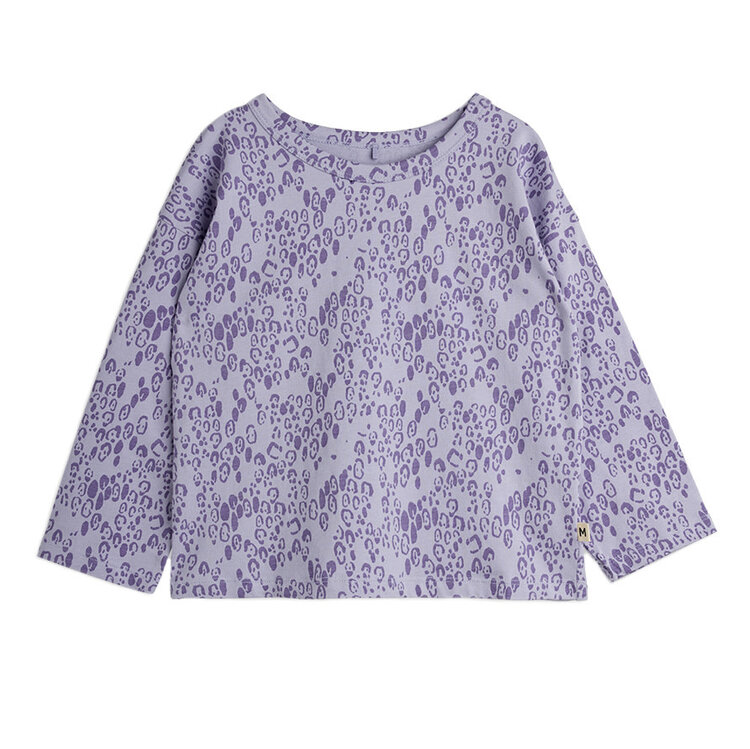 Mini Rodini Mini Leopard Purple L/S Tee