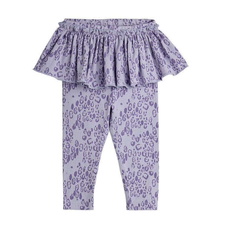 Mini Rodini Mini Leopard Skirt Leggings Purple