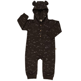 Red Caribou French Terry Bear Jumpsuit Andean Plains Beluga