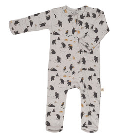 Red Caribou Zippered Jumpsuit Bear Land   Lunar Rock