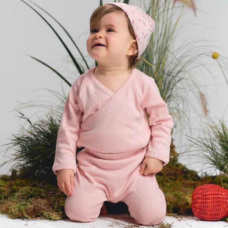 Red Caribou Pointelle Set Lotus