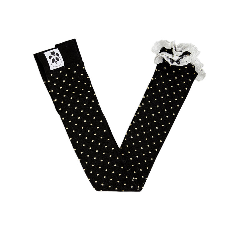 Mini Rodini Polka Dot Lace Edge Leggings