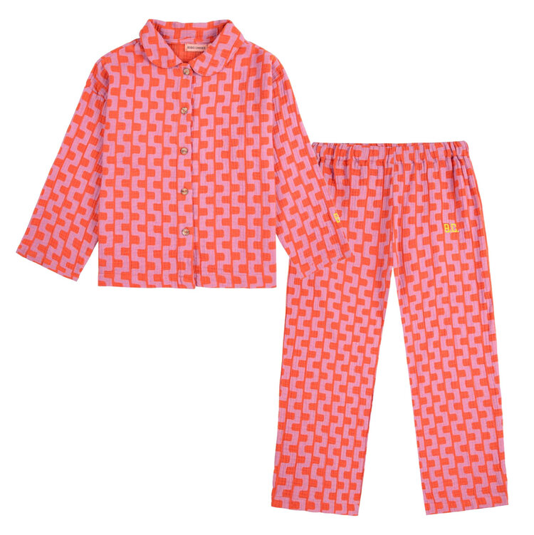 Bobo Choses Color Chain Loungewear Set AOP