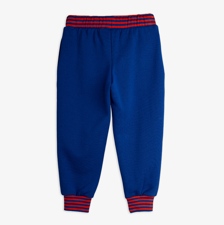 Mini Rodini Striped Rib Blue Sweatpants
