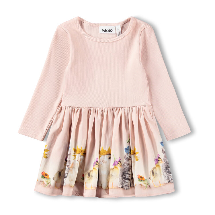 Molo Funny Bunnies Candi L/S Infant Dress