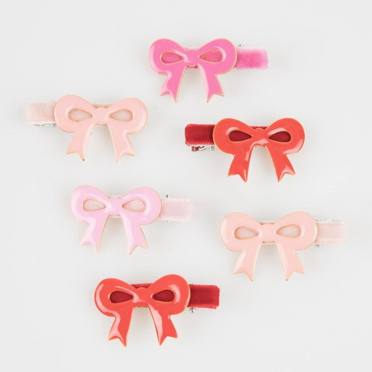 Meri Meri Valentine's Bow Hair Clips