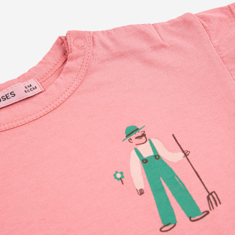 Bobo Choses Farm Adventure Baby Pink Tee