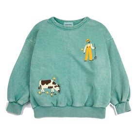 Bobo Choses Farm Adventure Green Sweatshirt