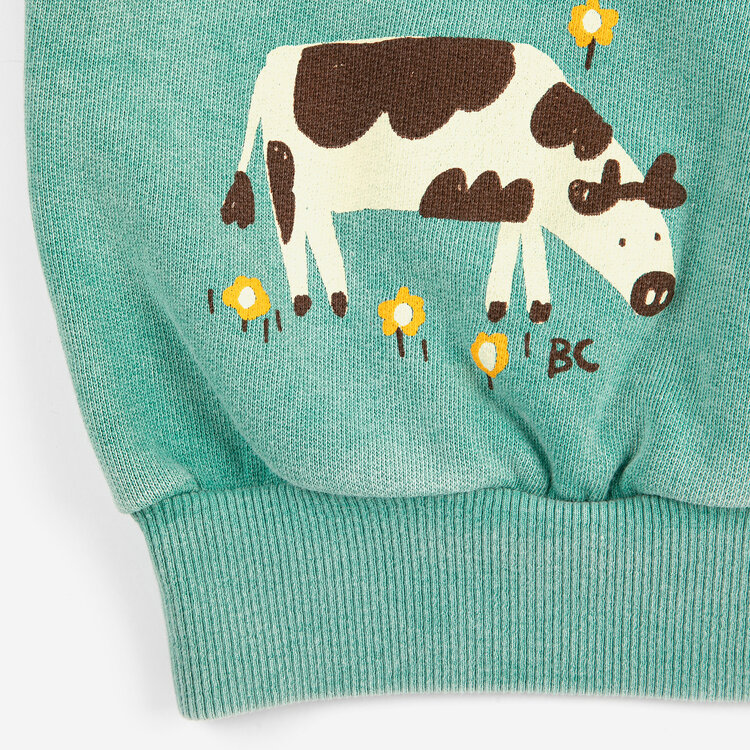 Bobo Choses Farm Adventure Green Sweatshirt
