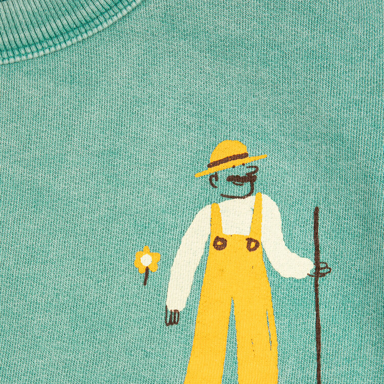 Bobo Choses Farm Adventure Green Sweatshirt