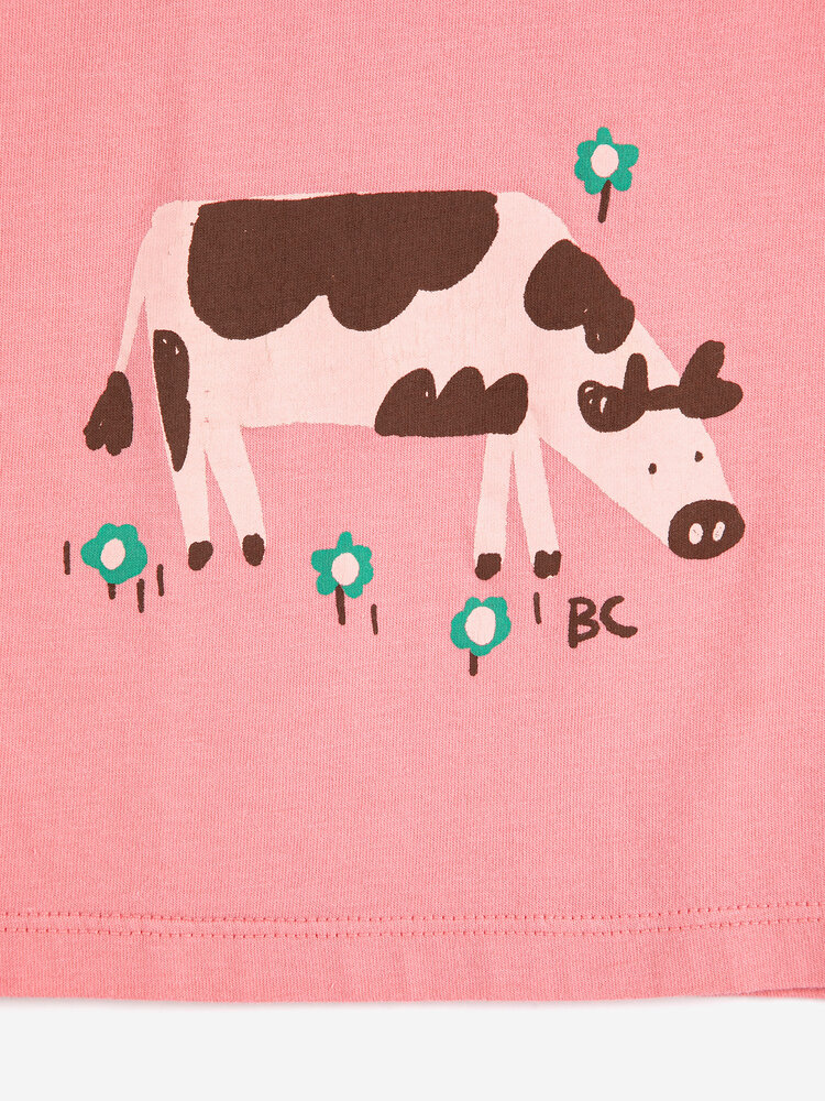 Bobo Choses Farm Adventure Kids Pink Tee