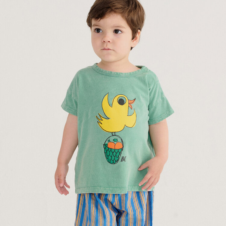 Bobo Choses Flying Oranges Baby Green Tee