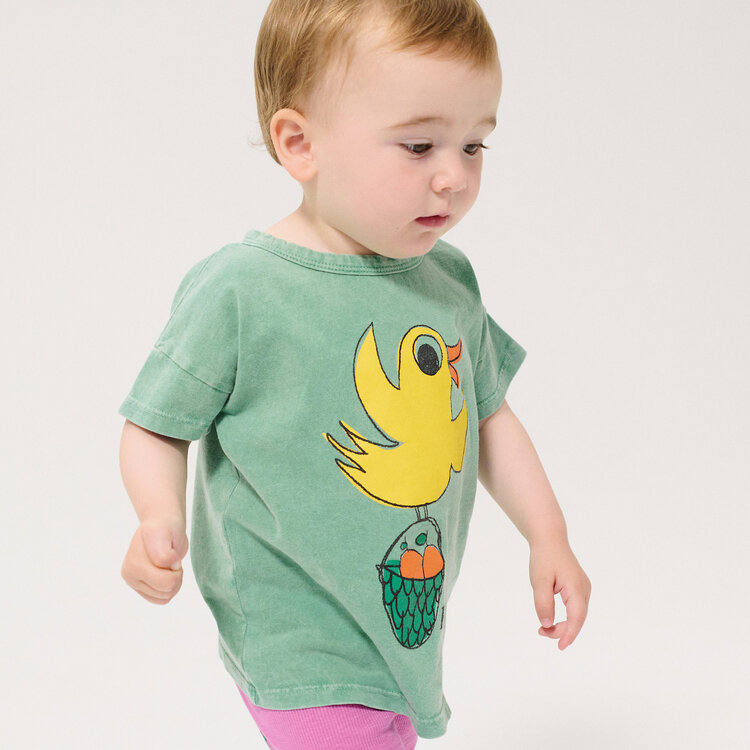 Bobo Choses Flying Oranges Baby Green Tee