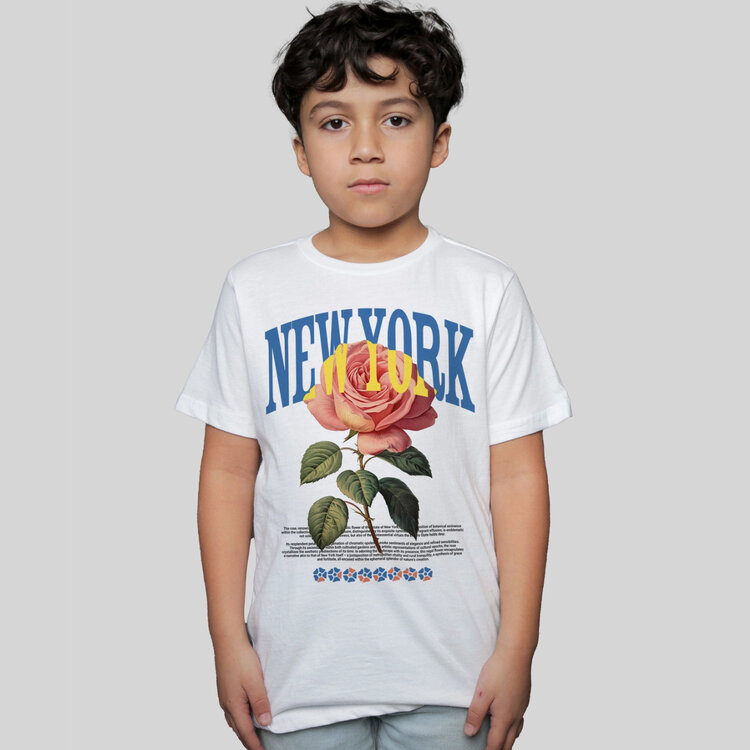 Kid Dangerous New York Rose Kids Tee