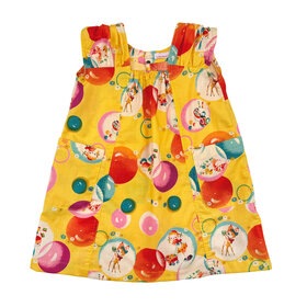 Lucky Wang Bubble Girl Yellow Infant Umi Dress