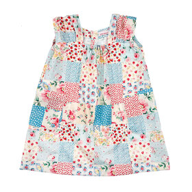 Lucky Wang Cottage Floral Chx  Infant Umi Dress