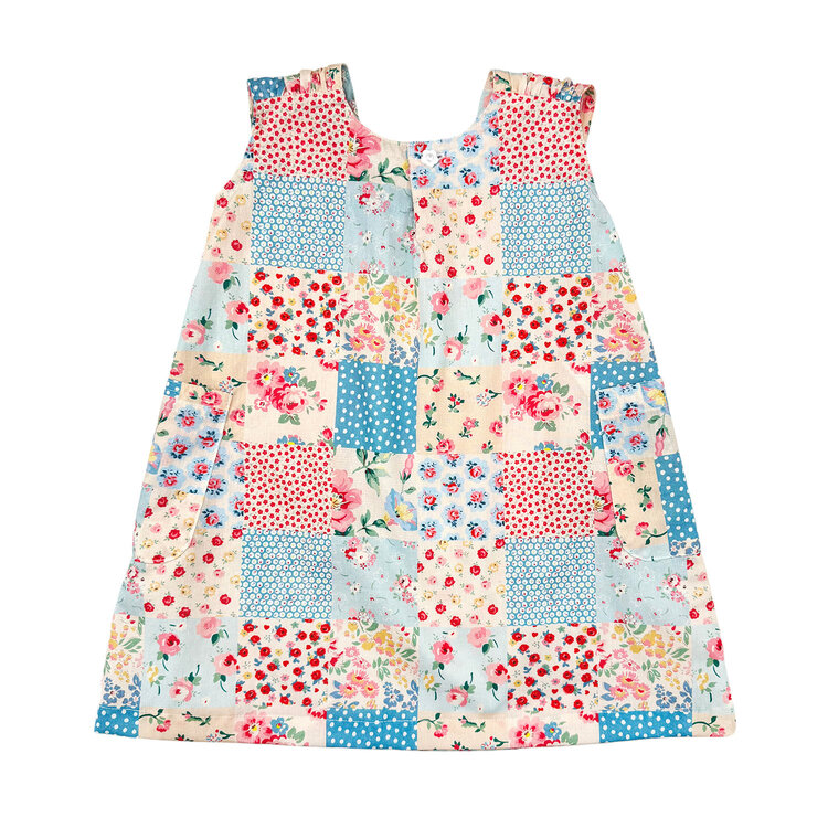 Lucky Wang Cottage Floral Chx  Infant Umi Dress