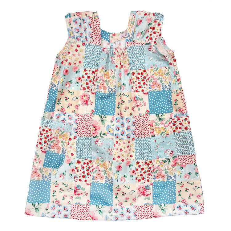 Lucky Wang Cottage Floral Chx Umi Dress