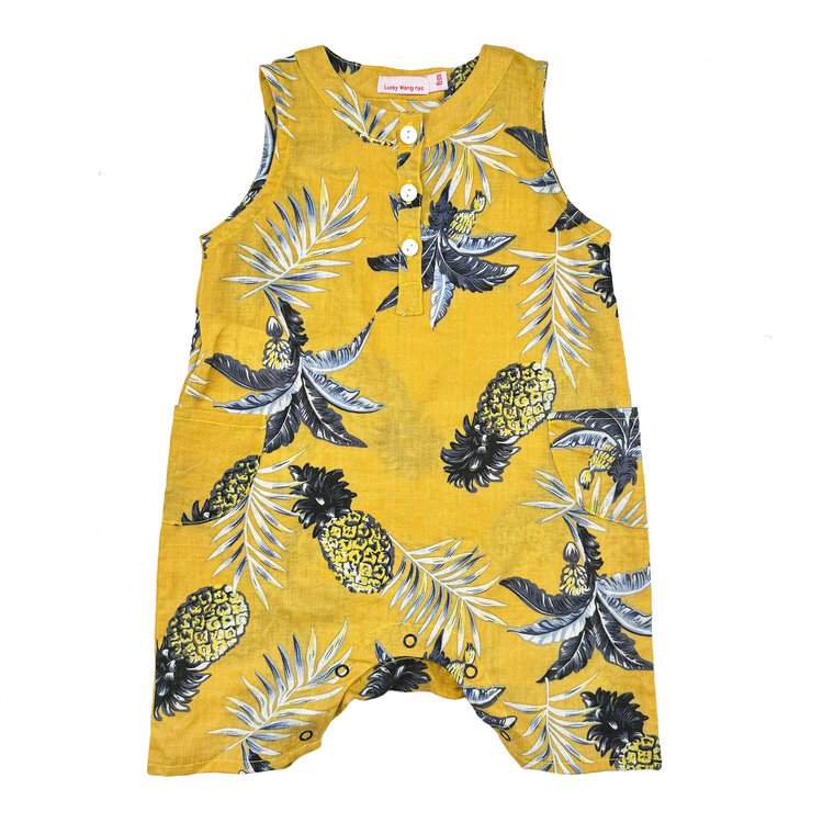 Lucky Wang Pineapple Yellow Jumpsuit