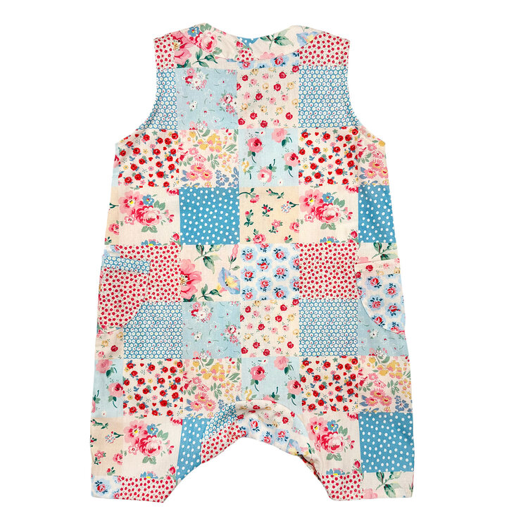 Lucky Wang Cottage Floral Chx Jumpsuit