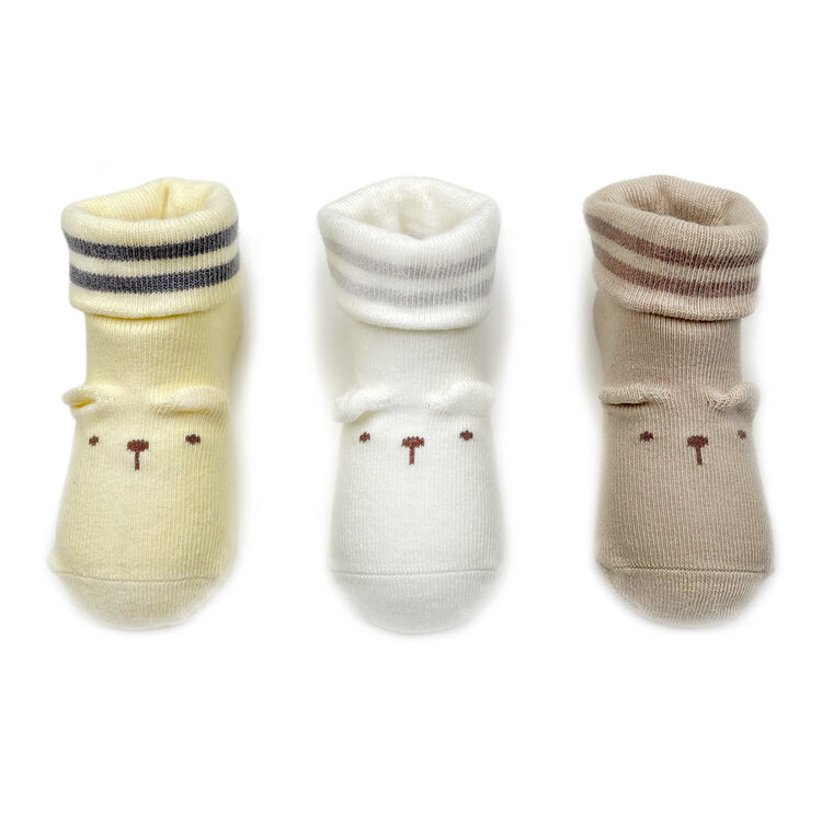Kizzu Club Bear Baby  Socks NB-12m, 3/pk