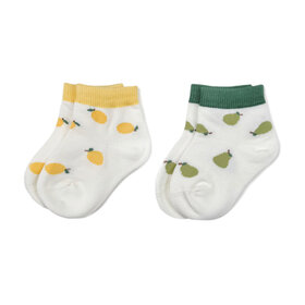 Kizzu Club Fruity Baby Socks 2/Pk, NB-12m