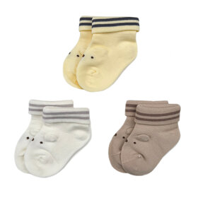 Kizzu Club Bear Baby  Socks NB-12m, 3/pk