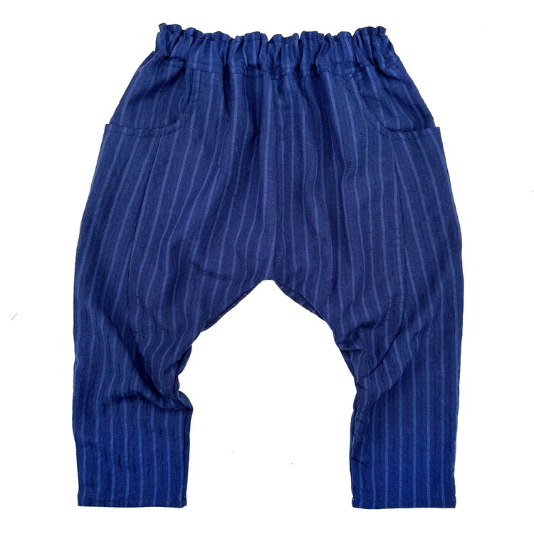 Lucky Wang Blue Stripe Sarouel Pants