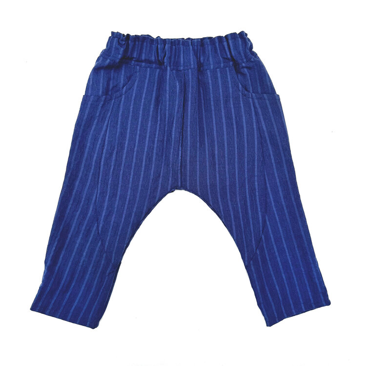 Lucky Wang Blue Stripe Infant Sarouel Pants