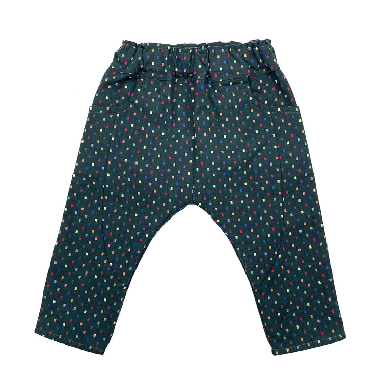 Lucky Wang Sarouel Forest Multi Dots Infant Pants