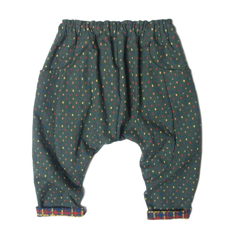 Lucky Wang Sarouel Forest Multi Dots Pants