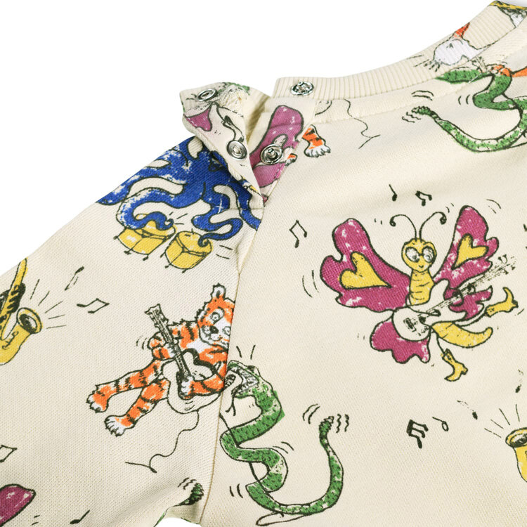 Molo Rockin Animals Disc Baby Sweatshirt