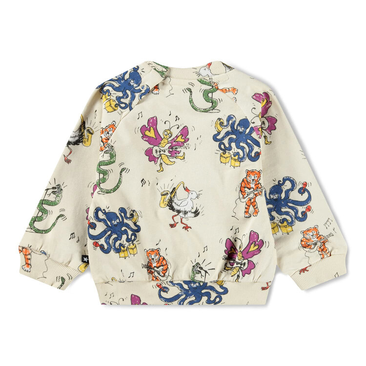 Molo Rockin Animals Disc Baby Sweatshirt