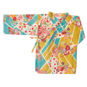 Lucky Wang Kimono Tairu Teal