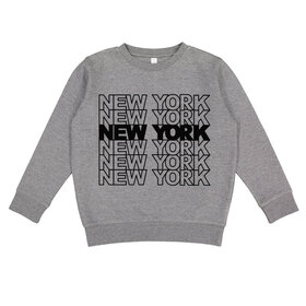Lucky Wang New York Tile Kids Sweatshirt Heather Grey