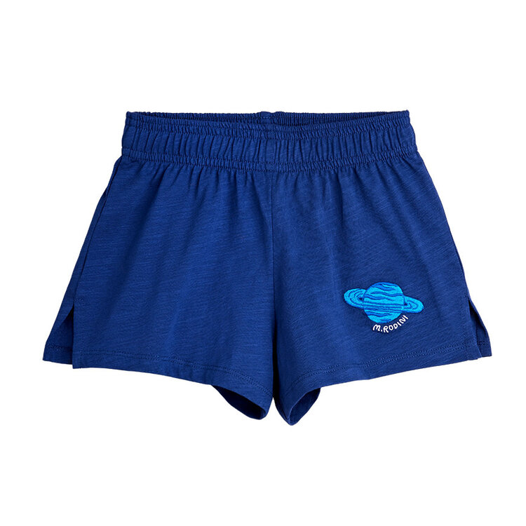 Mini Rodini Planet Shorts Blue Emb