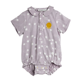 Mini Rodini Starfall Woven One Piece AOP Purple