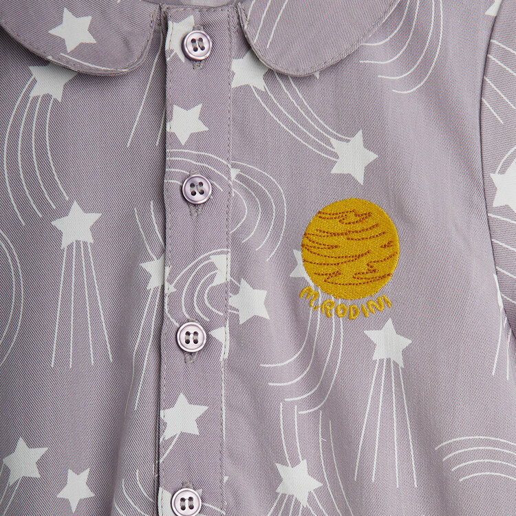 Mini Rodini Starfall Woven One Piece AOP Purple