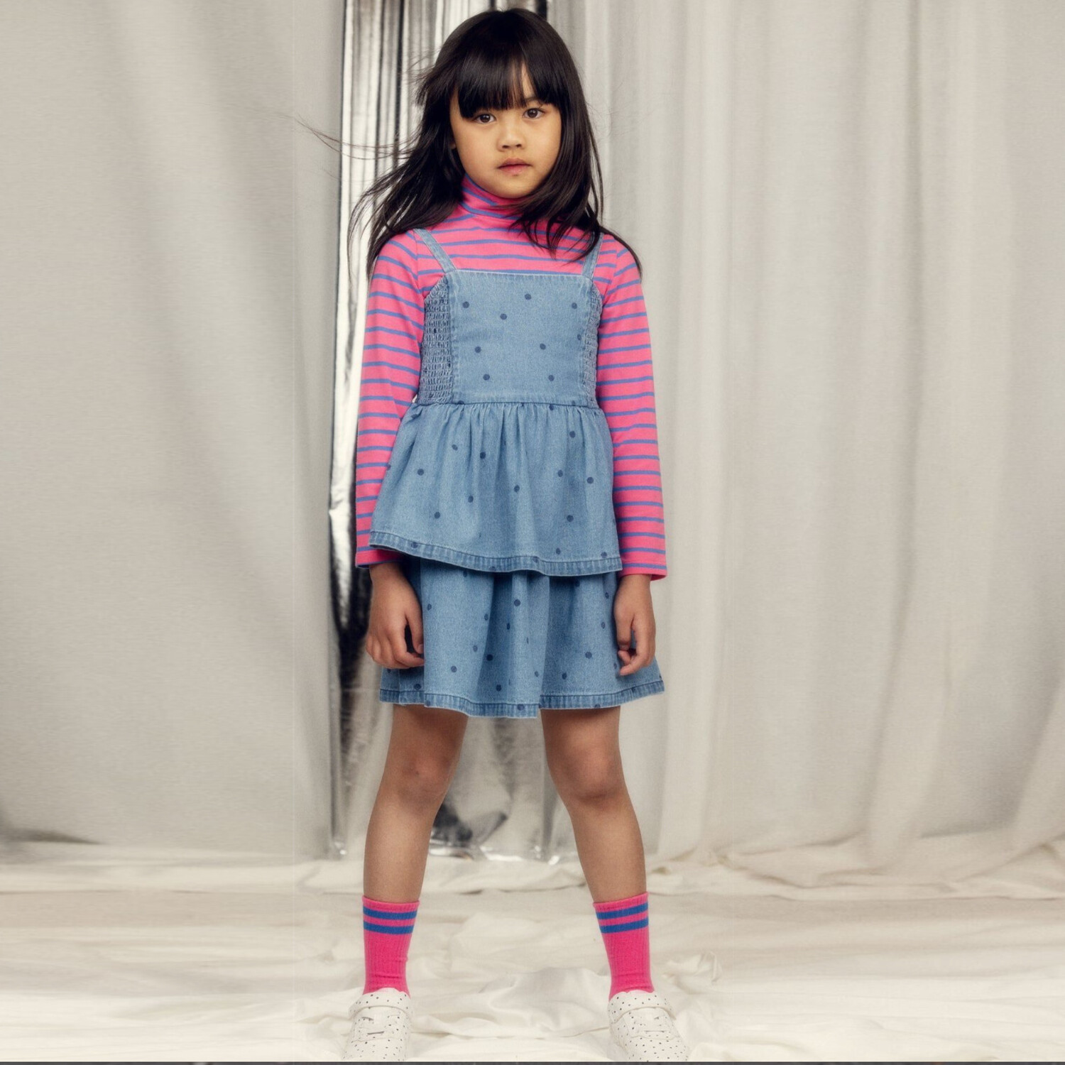 mini rodini dress Blue Sailing Boats woven dress Kids