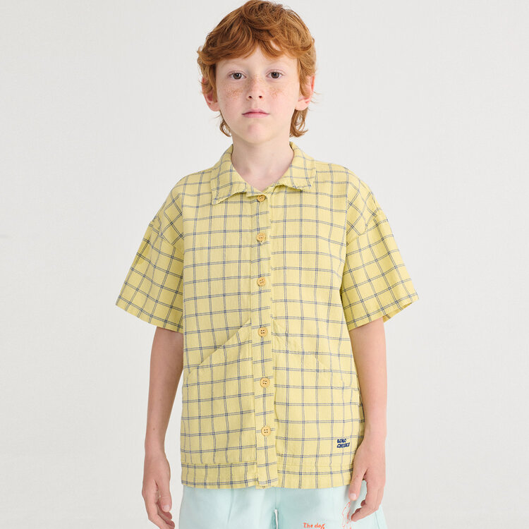 Bobo Choses Spicy Window Pane Woven Shirt