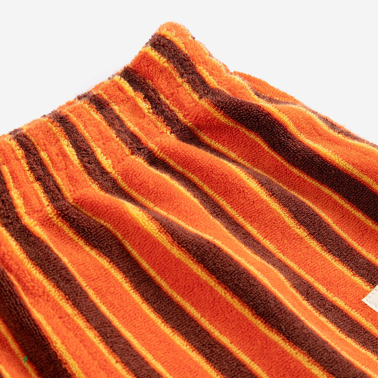 Bobo Choses Striped Brick Terry Cloth Shorts